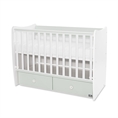 Letto per bambini MATRIX NEW white+milky green /telaio a doghe - livello 2/